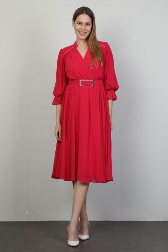 Picture of Dozza Fashion 2352-1 RED Women Dress