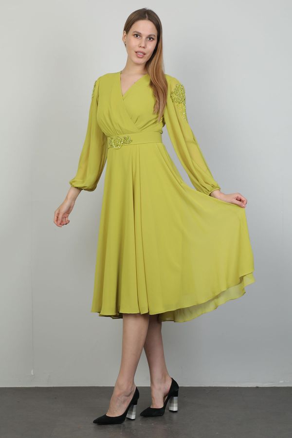 Picture of Dozza Fashion 2494 PISTACHIO GREEN Women Dress