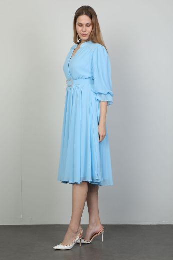 Picture of Dozza Fashion 2352-1 BLUE Women Dress