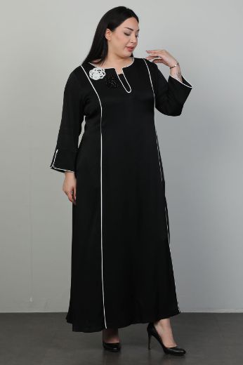 Picture of Dalida 47459xl BLACK Plus Size Women Dress 