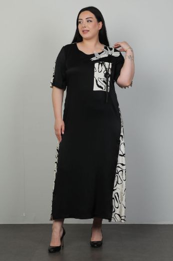 Picture of Dalida 47451xl BLACK Plus Size Women Dress 