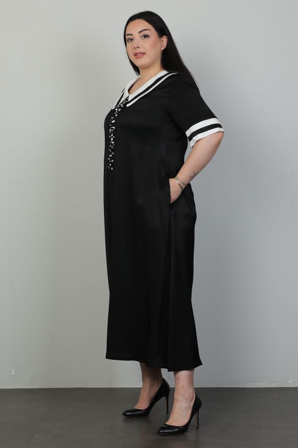 Picture of Dalida 47449xl BLACK Plus Size Women Dress 