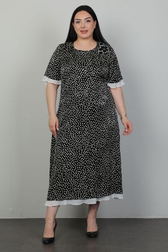 Picture of Dalida 47409xl BLACK Plus Size Women Dress 