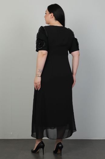 Picture of Dalida 47416xl BLACK Plus Size Women Dress 