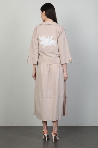 Picture of Dozza Fashion 5105 BEIGE WOMANS SKIRT SUIT 