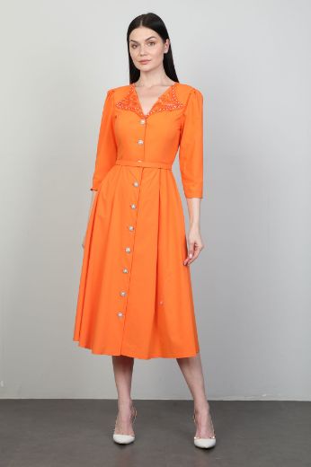 Picture of Dozza Fashion 2503 ORANGE Women Dress