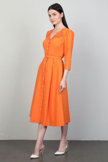 Picture of Dozza Fashion 2503 ORANGE Women Dress