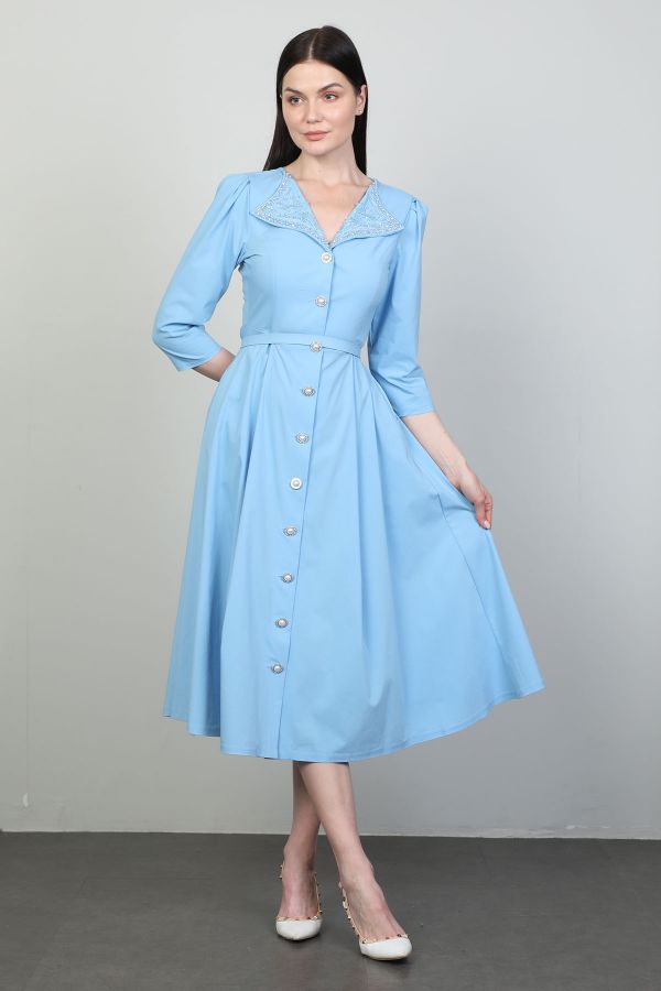 Picture of Dozza Fashion 2503 BLUE Women Dress