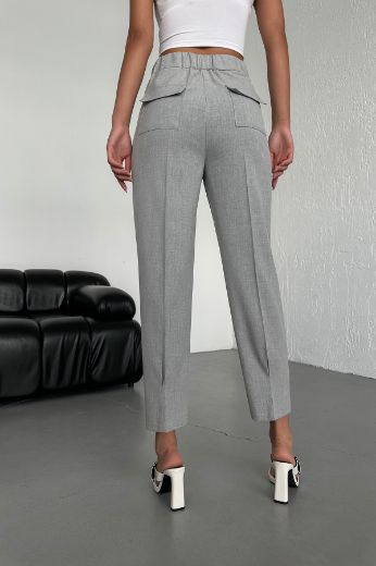 Picture of OUZ FASHION 24S321008 LIGHT GREY Women's Trousers