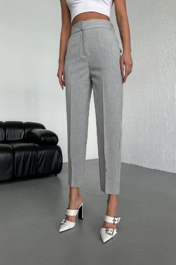 Picture of OUZ FASHION 24S321008 LIGHT GREY Women's Trousers