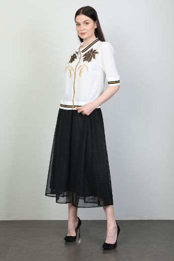 Picture of Dozza Fashion 5117 ECRU WOMANS SKIRT SUIT 