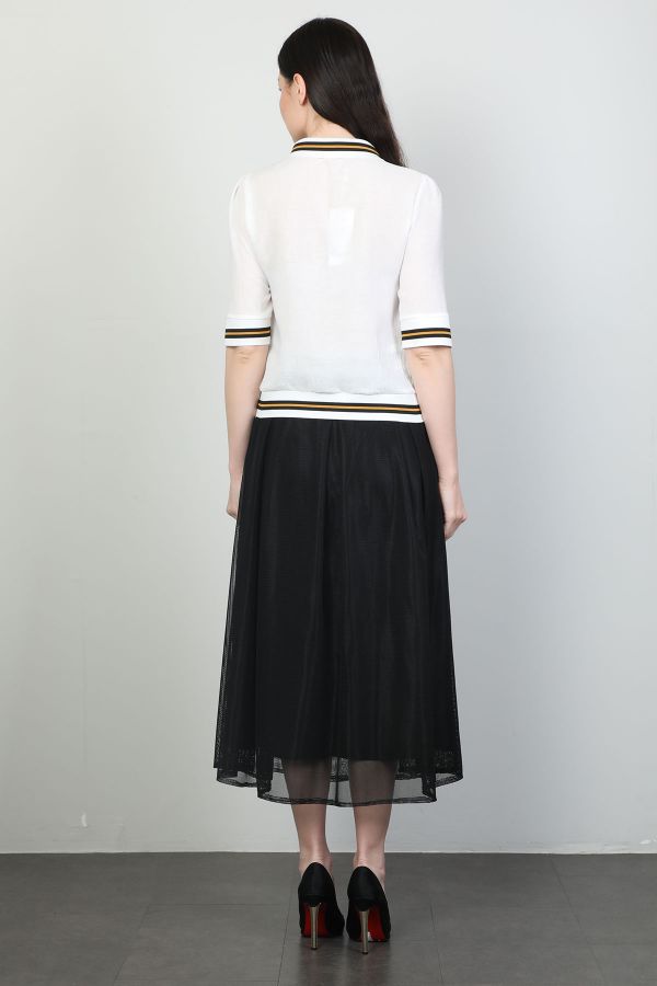 Picture of Dozza Fashion 5117 ECRU WOMANS SKIRT SUIT 