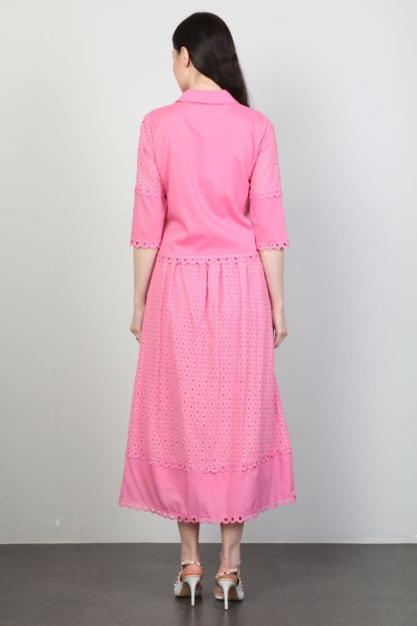 Picture of Dozza Fashion 5113 PINK WOMANS SKIRT SUIT 