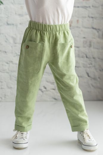 Picture of Zeyland 241M1RWR01 GREEN Baby Pants