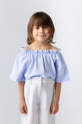 Picture of Zeyland 241Z4YZD83 BLUE Girl Blouse