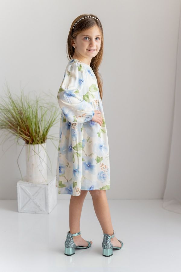 Picture of Zeyland 241Z4BYR31 ÇİÇEKLİ BLUE Girl Dress