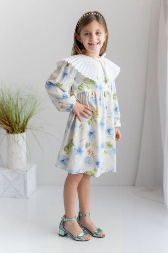 Picture of Zeyland 241Z4BYR31 ÇİÇEKLİ BLUE Girl Dress