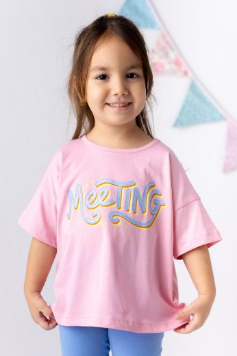 Picture of Zeyland 241Z4BEH52 PINK Girl T-Shirt