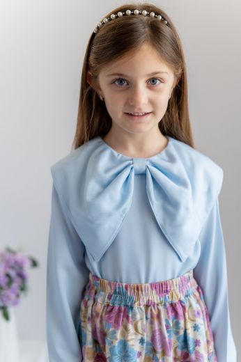 Picture of Zeyland 241Z4BYR82 BLUE Girl Blouse