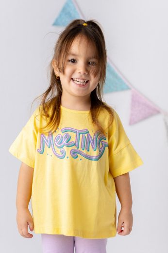 Picture of Zeyland 241Z4BEH52 YELLOW Girl T-Shirt