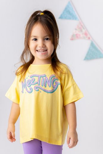 Picture of Zeyland 241Z4BEH52 YELLOW Girl T-Shirt