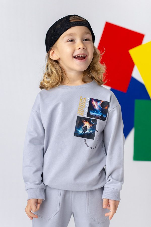 Zeyland 241Z3SPC61 GRI Erkek Çocuk Sweatshirt resmi