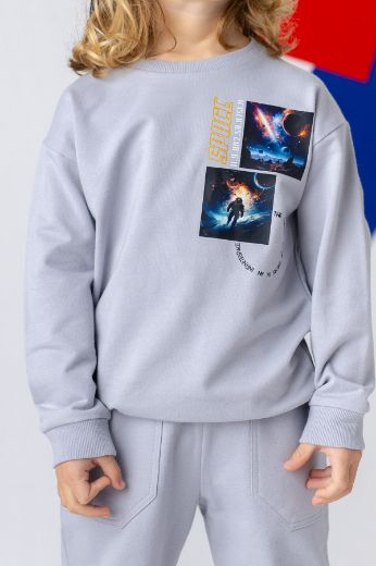 Zeyland 241Z3SPC61 GRI Erkek Çocuk Sweatshirt resmi