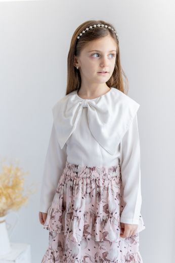 Picture of Zeyland 241Z4BYR82 ECRU Girl Blouse