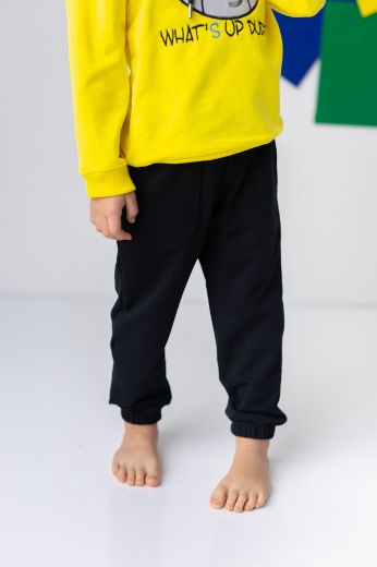 Picture of Zeyland 241Z3EGL06 BLACK Boy's Sweatpants