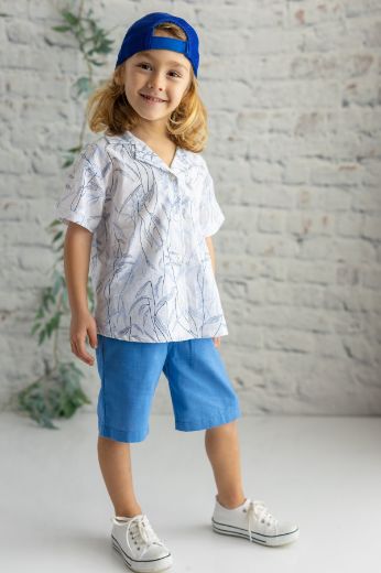 Picture of Zeyland 241Z3PGM81 BLUE Boy Shirt