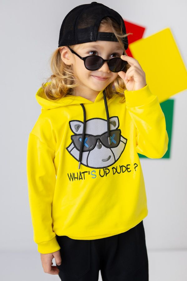 Picture of Zeyland 241Z3SVC61 YELLOW Boy Sweatshirt