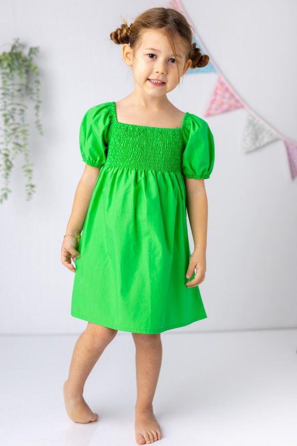 Picture of Zeyland 241Z4YZD31 GREEN Girl Dress