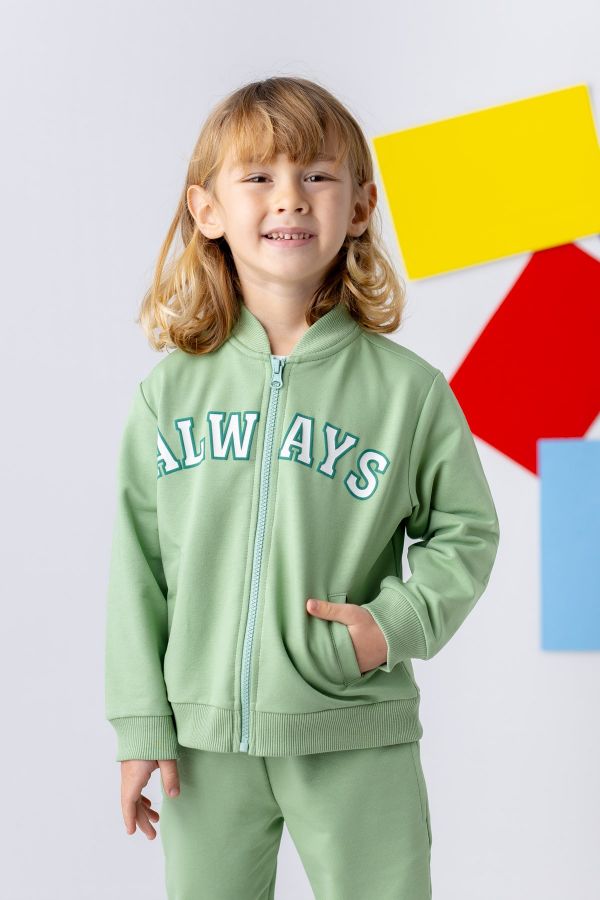 Picture of Zeyland 241Z3KJY26 GREEN Boy Jacket