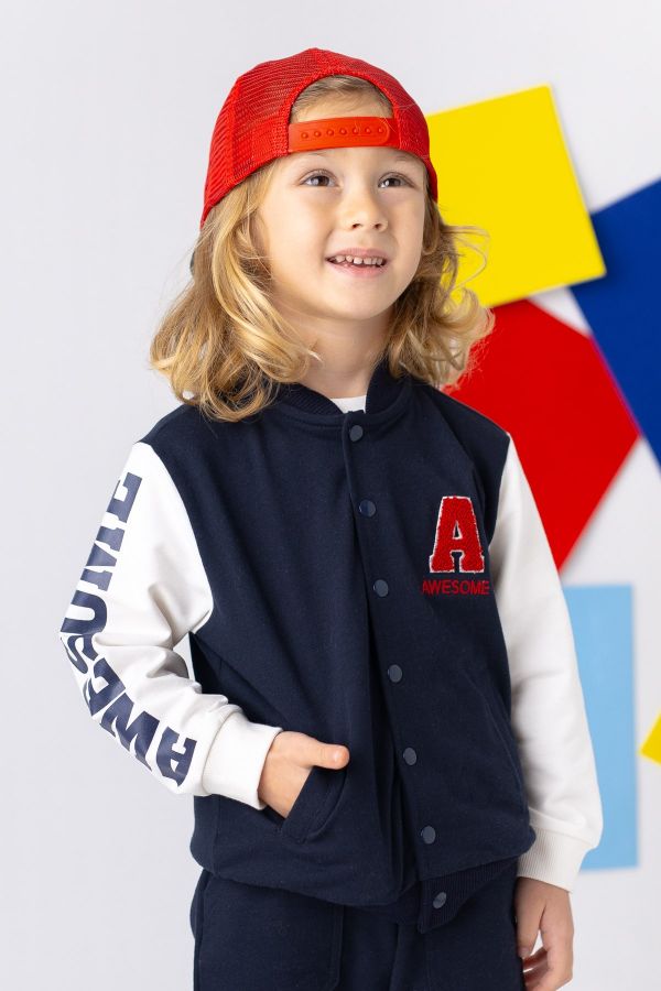 Picture of Zeyland 241Z3KJC26 NAVY BLUE Boy Jacket