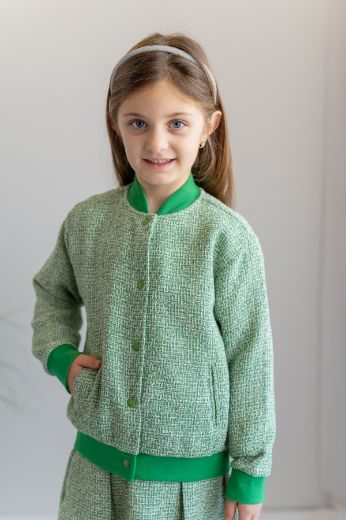 Picture of Zeyland 241Z4TVT21 GREEN Girl Jacket