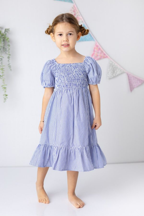 Picture of Zeyland 241Z4YZD35 ÇİZGİLİ BLUE Girl Dress