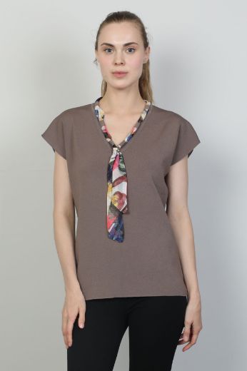 Picture of First Orme 3060 BROWN Women T-Shirt