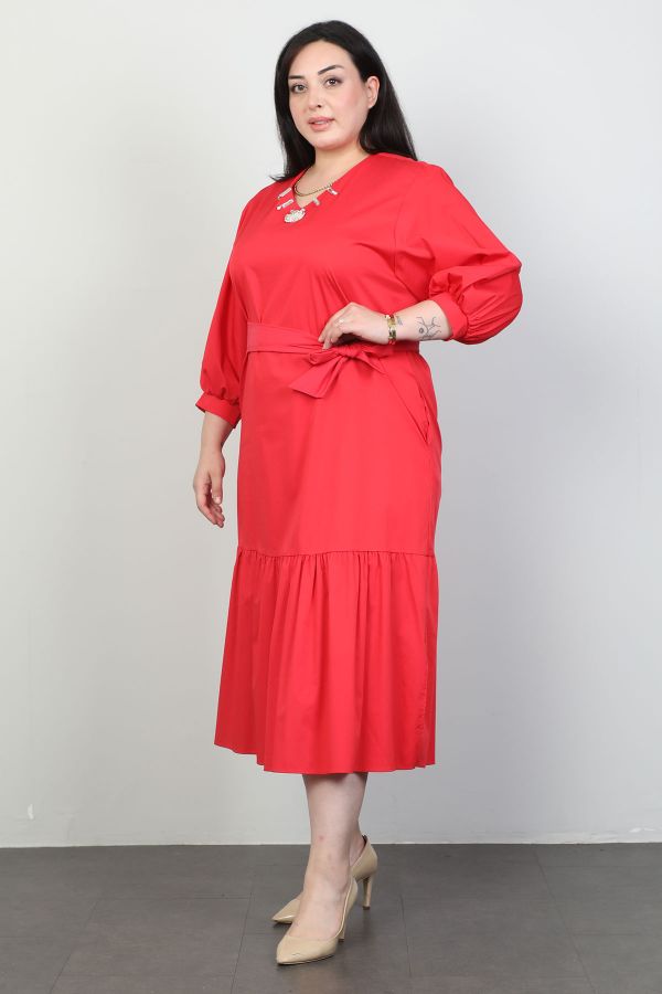 Picture of Biljana 6859xl RED Plus Size Women Dress 