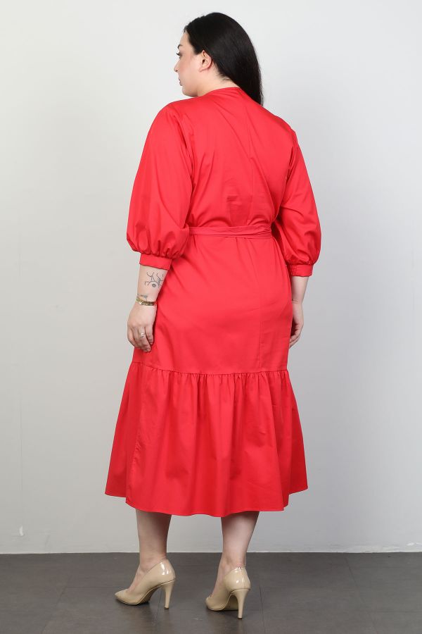 Picture of Biljana 6859xl RED Plus Size Women Dress 