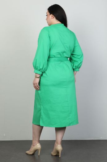 Picture of Biljana 6829xl GREEN Plus Size Women Dress 