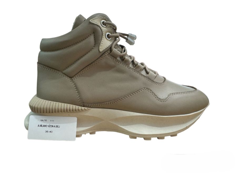 Picture of Bestina Shoes 111 A.MİLVİZ-A.BEJ SCK AST ST Women Boots