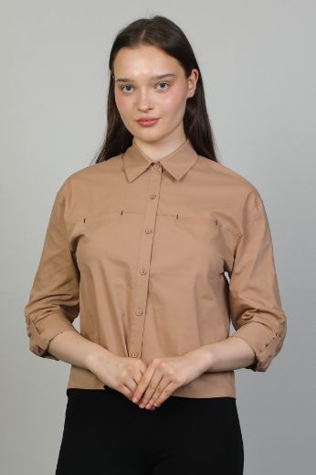 Picture of Seul 53089 BROWN Women Blouse