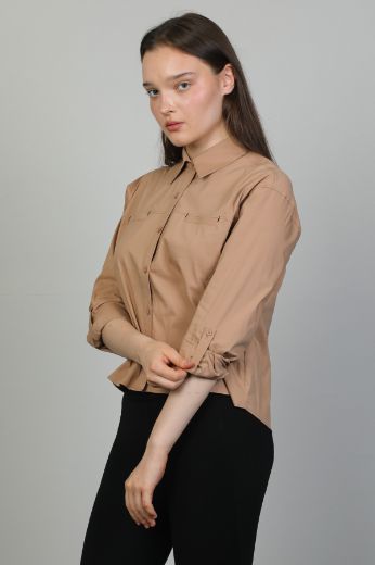 Picture of Seul 53089 BROWN Women Blouse