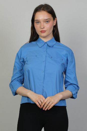 Picture of Seul 53089 BLUE Women Blouse