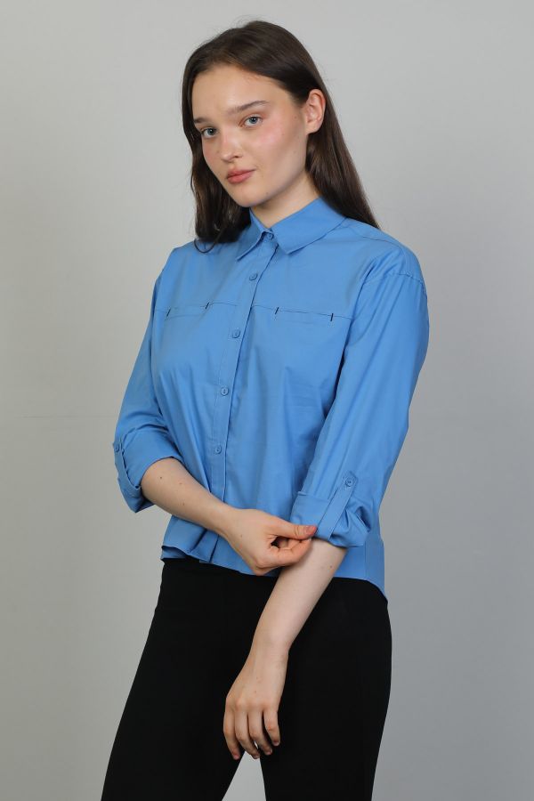 Picture of Seul 53089 BLUE Women Blouse