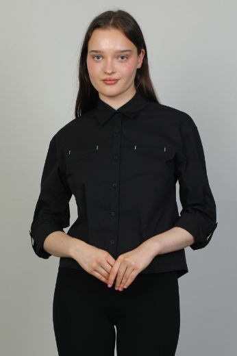 Picture of Seul 53089 BLACK Women Blouse