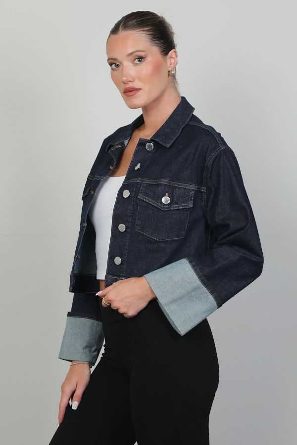 Picture of Mira Mia Y241003 NAVY BLUE Women Jacket