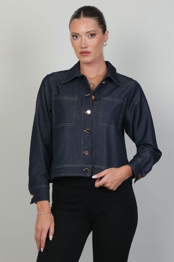 Picture of Mira Mia K251003 NAVY BLUE Women Jacket