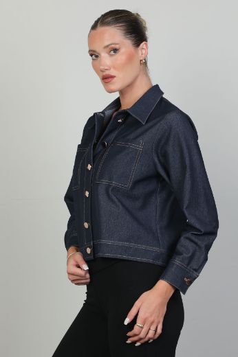 Picture of Mira Mia K251003 NAVY BLUE Women Jacket