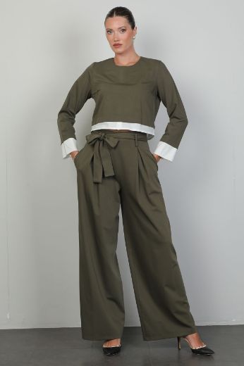 Picture of Mira Mia K254002 KHAKI Women Suit